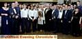 BLACK tie event . . . the Oldham 2200 ATC annual presentation evening with Mayor Councillor Jim McArdle and Mayoress Councillor Kay Knox, pictured centre, with officers and cadets 