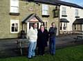 Charisma chairman, Councillor Roger Hindle (left) with vice-chairman Sonja Costello and treasurer and landlord of the Northgate, Peter Edwards, at the launch of Charisma 12 months ago. 
