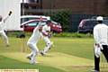 SHAUN Dean unsuccessfully appeals for the wicket of Heyside batsman Scott Bloor.