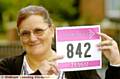 ALL set . . . Marie is ready for Race for Life 