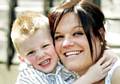 Mum Helen Povah and her superhero son Harvey 