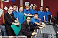 STATION stars . . . Kaskenmoor and South Chadderton pupils including (front) Dipti Vadher and Connor Foster 