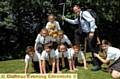 Steve Hill prepares for the Mont Blanc climb with the help of pupils, top, Lavinia Whitehead, middle Leah McDonald, Ellie Morrison, bottom, Ben Sweatman, Anthony Woolley, Jessica Murray, James Dean and front right, Sian Ollerhead 