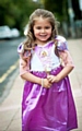 LITTLE princess: Sophie Fieldhouse after her makeover  