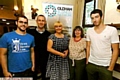 Networking works: (l-r): Thomas Yates, Dave Beharall, Lisa Gee, Julie Crowley (from Clear Mind Coaching and Counselling), and Phil Kelly. 