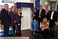 SO proud: (l-r Steve Lowe, chairman of governors; Jackie Gunn and Debbie Oates, daughters of former chairman of governors Gloria Oates; Jayne Clarke, principal; Nick Brown, guest of honour; Oldham Mayor, Councillor Richard Knowles and Councillor Shoab Akhtar. Kneeling: student Ben Nawaz and Youth Mayor Chantel Birtwistle 

