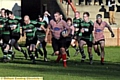 THEY’RE BEHIND YOU: Oldham’s John Souter is pursued by a posse of North Manchester opponents.
