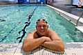 CASH pool . . . Big Al is taking part in a charity swim