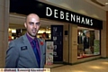 Debenhams store manager Mark Carson. 
