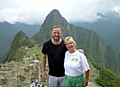 Kate Puc and David May reach Machu Picchu. 