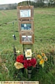 SHRINE: tributes to Joseph Smith at the scene 