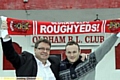LOOKING TO THE FUTURE . . . Roughyeds chairman Chris Hamilton (left) and new reserve team coach Paul Ashton. 