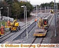WORK progresses on the Metrolink in Oldham 
