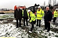 COUNCILLOR Dave Hibbert digs in to mark the start of a groundbreaking £113m housing scheme which will see hundreds of new and refurbished homes built across the borough. 
