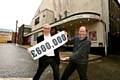 Celebration . . . executive director David Martin and chief executive Kevin Shaw welcome the news that their Arts Council grant will increase 
