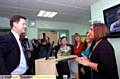 DEPUTY Prime Minister Nick Clegg talks to St James’s Children’s Centre leader Nicola Dillon 
