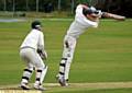 THAT’S THE WAY TO DO IT . . . Shaw batsmen Joe Whitehead 