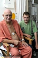 Mark Barrow and his grandfather, whose life he saved. 
