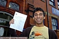 THRILLED Shakti Kumpavat proved he was Hulme Grammar’s superstar as he scooped straight A*s across the board. 

He grabbed five top grades in maths, further maths, physics, chemistry and critical thinking. 

A place at Cambridge University awaits him as he prepares to move there next month to study engineering. 

He said: “I am absolutely thrilled with my results.” 
