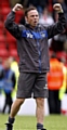 Oldham manager Paul Dickov: really quite happy at the result.
