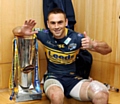 BATTERED BUT BEAMING: Kevin Sinfield after Leeds’ against-all-odds Grand Final victory over Warrington. Picture: Yorkshire Post 

