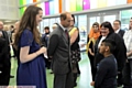 PLEASED to meet you: the prince is introduced by chief executive Helen Taylor 
