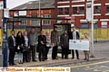 CHEQUE it out . . . Councillor Shoab Akhtar, Maria Eagles MP and Councillor Sean Fielding with the campaign cheque 
