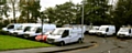 FCHO vans pack the residents-only estate car park in Eden Street 
