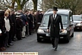 THE funeral cortege at Oldham Crematorium. 

