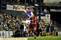 THAT’S MINE: Athletic winger Chris Taylor attempts to beat his Leyton Orient opponent to the ball. 

