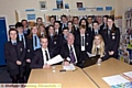Saddleworth School Council and local Rotary clubs met up to get teenagers involved in the event. Pictured (front from left) head boy Joseph Bolger, Stan Bowes (show director) and head girl Lois Johnston 

