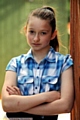 Hopeful... Grace Clarke has won a place at Redroofs Theatre School 

