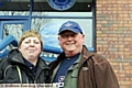 DEVOTION TO DUTY . . . Gary and Yvonne Davies have watched over 100 games involving Athletic teams this season. 
