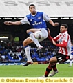 TOM Adeyemi made 45 appearances on loan at Boundary Park. 
