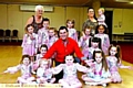WHAT a team . . . Oldham Sapphires with their celebrity supporter, Paddy Doherty. Also pictured are Joyce Steel (treasurer) and Andrea Thorpe (principal) 
