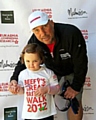 MY hero . . Sir Ian Botham with Maisie 
