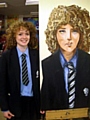 SEEING double: Saddleworth School’s Ella Ryan-Atkin with her self-portrait 