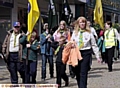 CUBS, beavers and scouts march to Oldham Parish Church 
