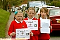CAMPAIGNERS (l-r): Annie Dickens, Abigail Lewis and Holly Beckwith 
