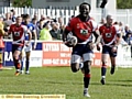 Oldham's Lucas Onyango opens the scoring 