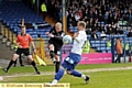 SHOOTING STAR . . . Robbie Simpson fires a speculative attempt from wide on the right.. 