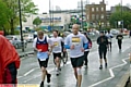 MARATHON man . . . our Lewis battles through the pain barrier. 