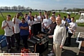Youngsters from Groundwork Prince's Trust Project have been spending time improving the ground at Oldham Cricket Club, painting the walls, varnishing the benches etc. The club showed its gratitude with a barbecue for the volunteers. Pic shows Simon Rice (chairman), left and Harold Brierley (president) cooking the food. 
HARD graft from some of the community’s youngsters has produced a transformation at Oldham Cricket Club.