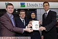Council Leader Jim McMahon, John Coughnan Local Mortgage Manager, Ayesha Ashraf Local Manager, Roy Gardner Local Director.