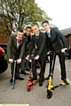 SCOOTER gang (from left) George Holland, Tashan Tomlin, Michael Coleman and Ben Finch. 