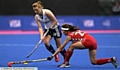 FINGERS CROSSED . . . Oldham hockey player Nicola White. 
