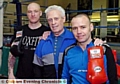 Trainer Jack (centre) with boxer Darren Stubbs (left) and assistant trainer Gary Ford. 
