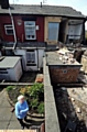 FALLING down: Joan Diggle, of Acre Lane, Derker, next door to the collapsing house. 