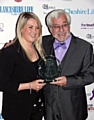 Kenneth Alan Taylor receives his award 
