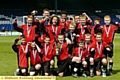 GET IN . . . captain Ben Ingham and his Failsworth School team-mates have plenty to smile about after being crowned the Year Sevens champions. 
